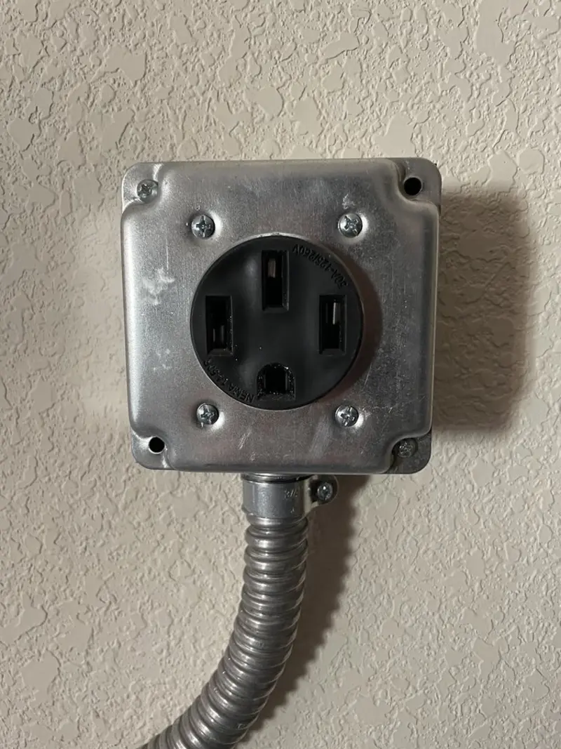 NEMA 14-50 outlet installed for Electrical Panel Upgrade in Sierra Vista Southeast